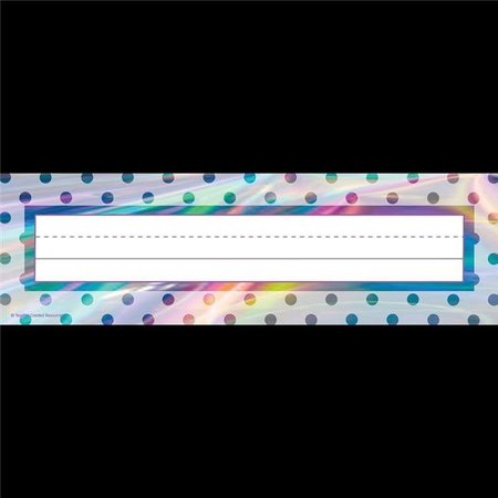 TEACHER CREATED RESOURCES Teacher Created Resources TCR8677 Iridescent Flat Name Plates TCR8677